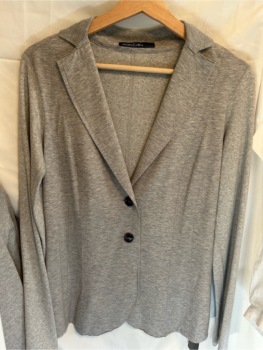 Marc Cain Heather Gray Knit Blazer